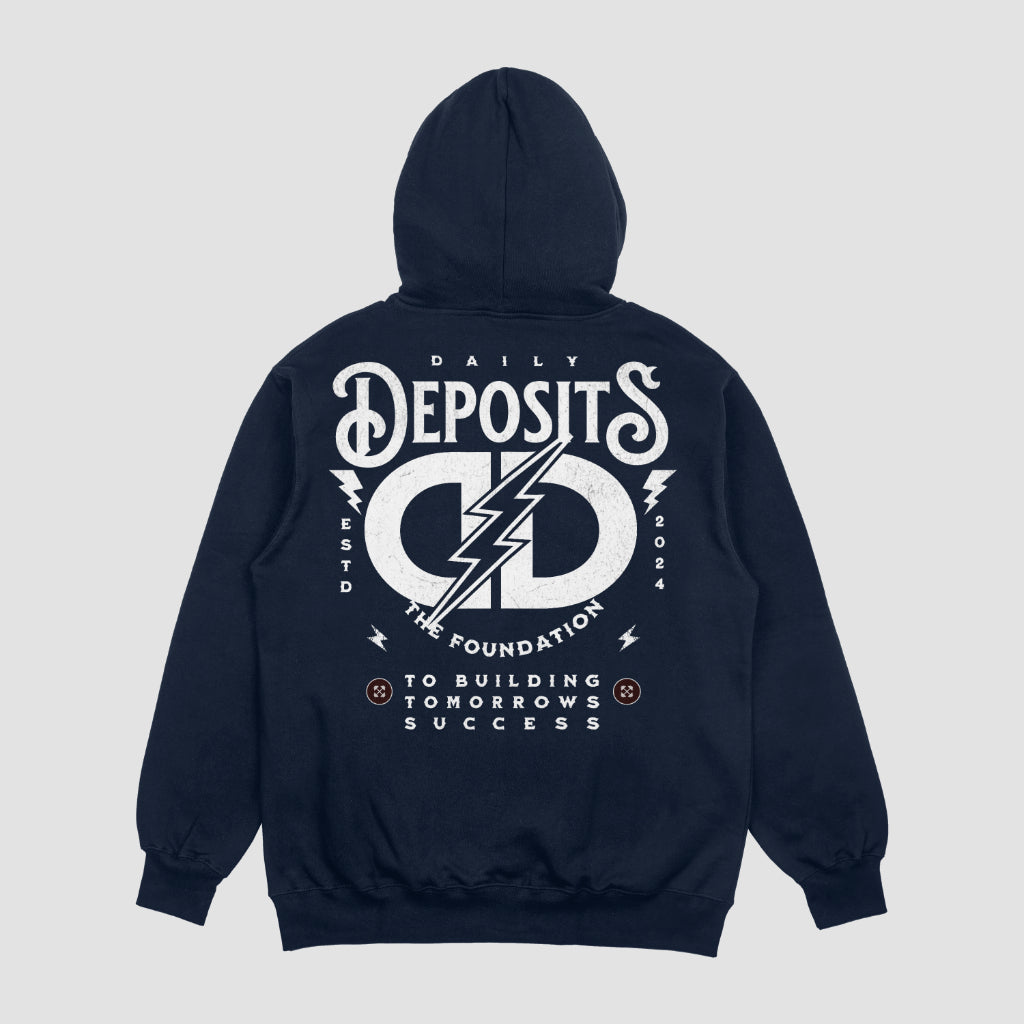 Daily Deposits Hoodie - Navy