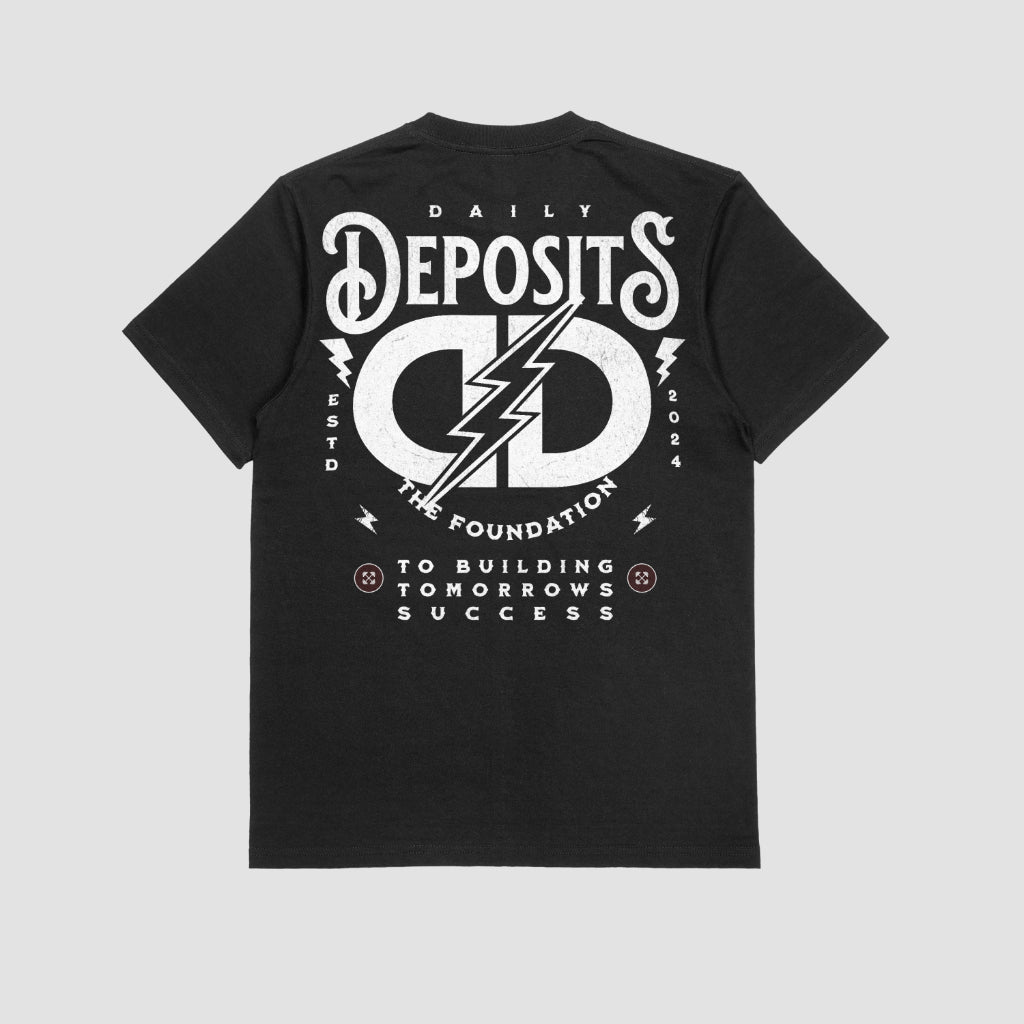 Daily Deposits Tee - Black