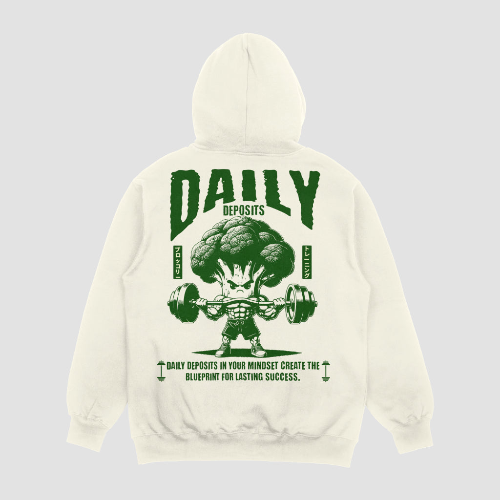 Daily Broccoli Hoodie - Cream