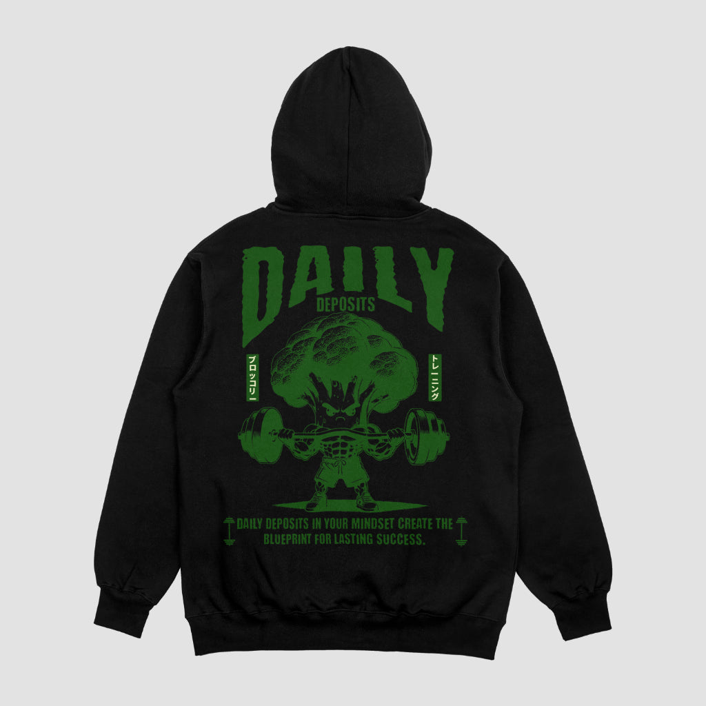 Daily Broccoli Hoodie - Black