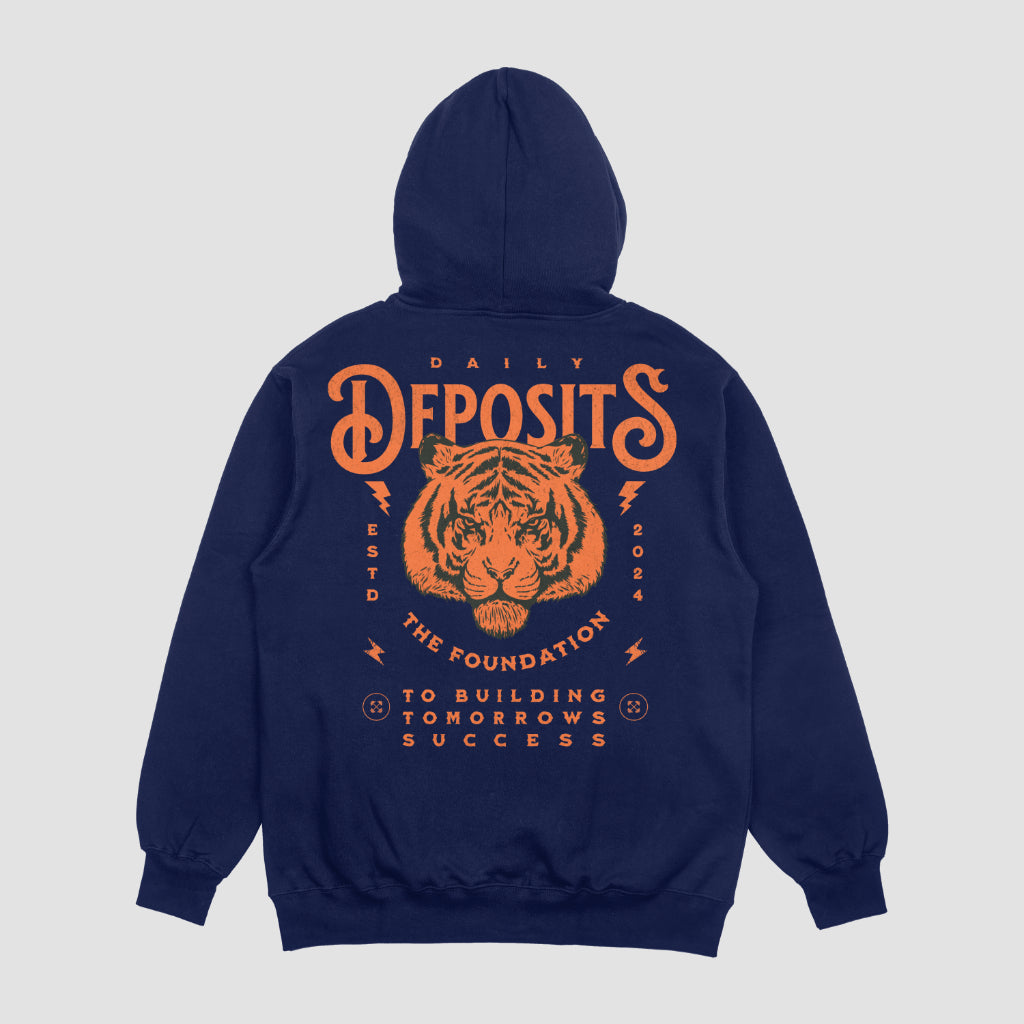 Daily Tiger Hoodie - Navy