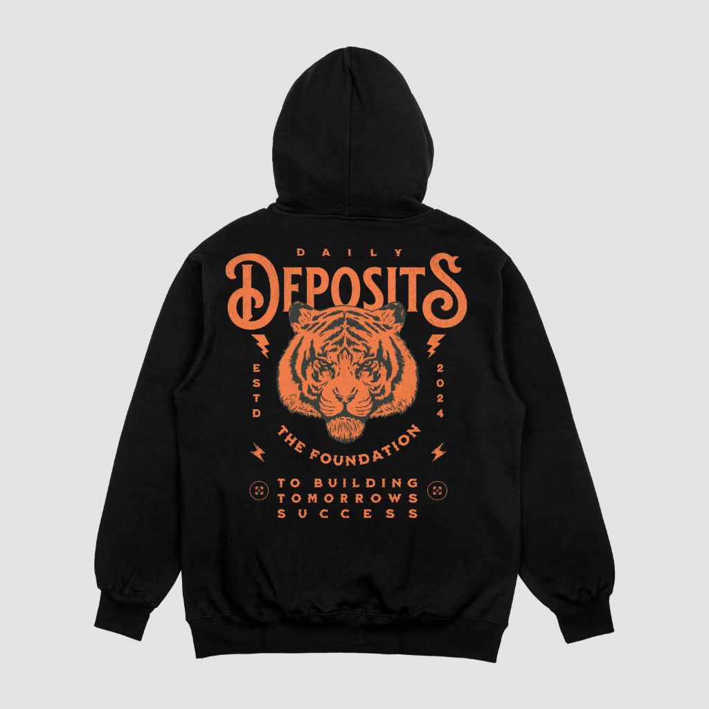 Daily Tiger Hoodie - Black