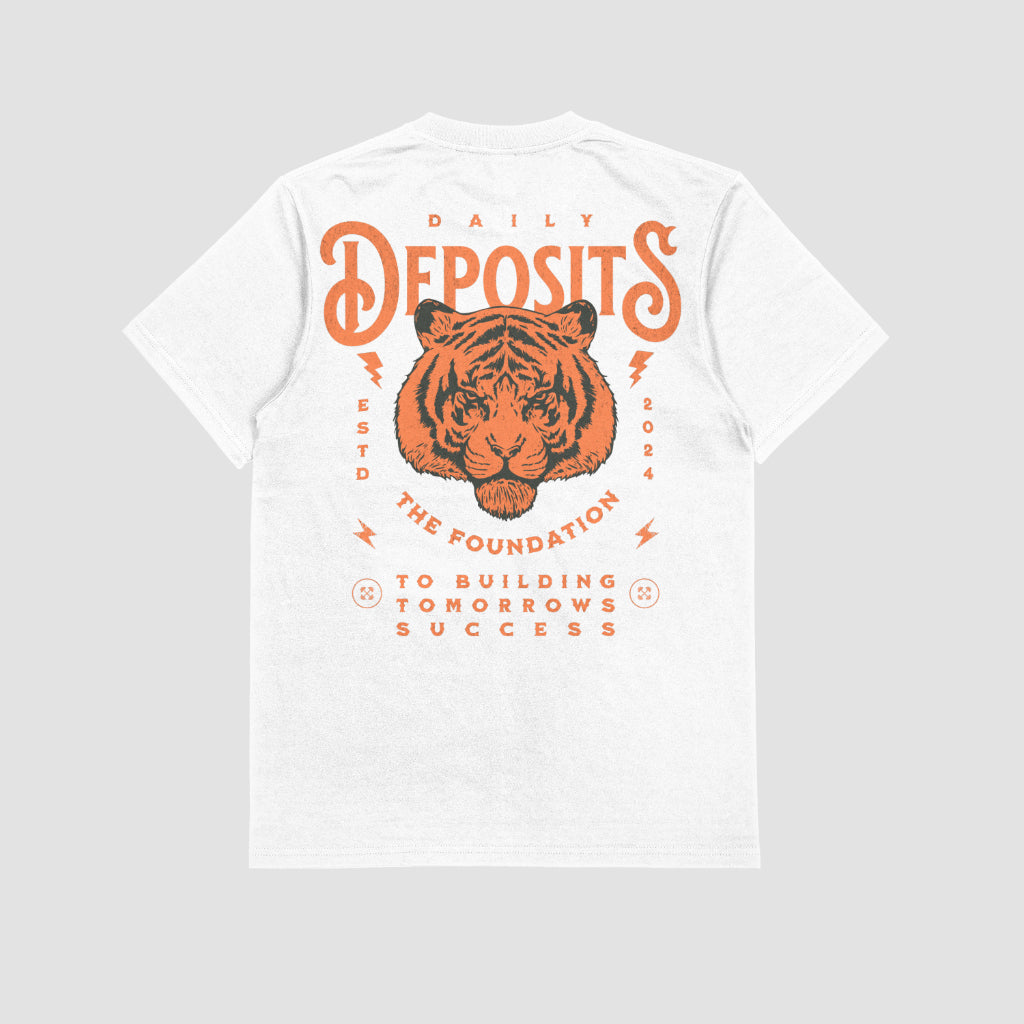 Daily Tiger Tee - White